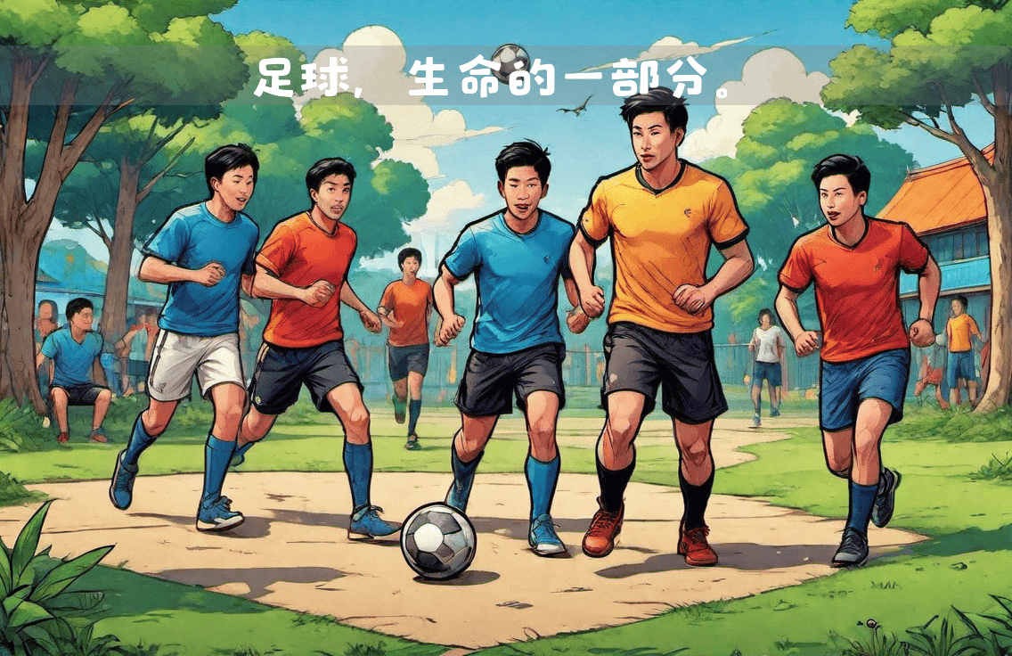足球场上绿茵草埋下球员们飒爽身影的简单介绍